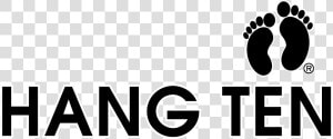 Hang Ten Logo Black And White   Hang Ten Logo Png  Transparent Png