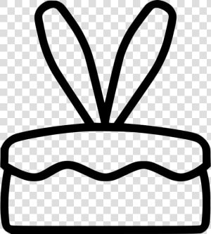 Cake Bunny Ears Rabbit Dessert  HD Png Download