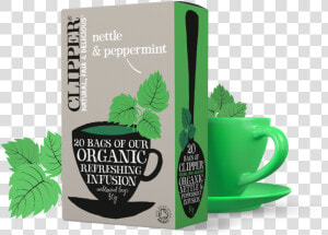 Organic Nettle  amp  Peppermint Infusion   Clipper Nettle Tea  HD Png Download