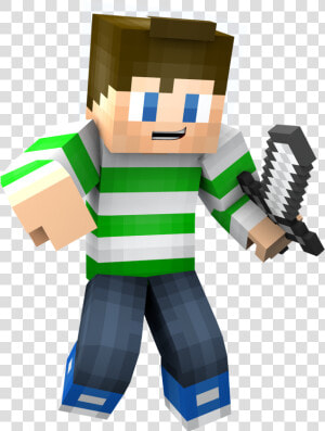 Free Minecraft Zombie Render   Render Minecraft Green Skin  HD Png Download