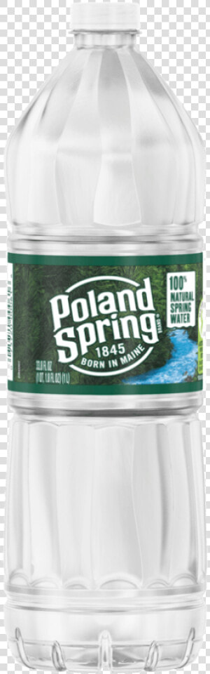 1 Liter Water Bottle Poland Spring  HD Png Download