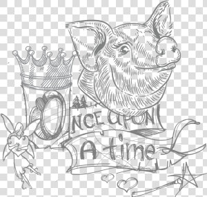 Fairy Tale Clipart Black And White  HD Png Download