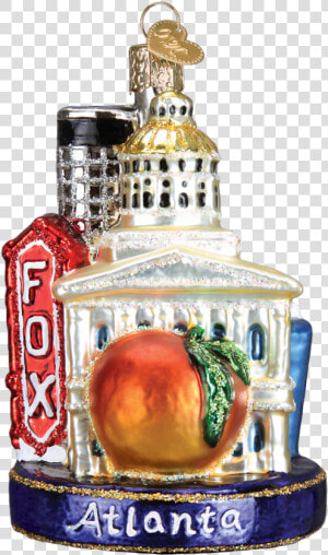 Atlanta Landmarks Glass Ornament   Atlanta Ornament  HD Png Download