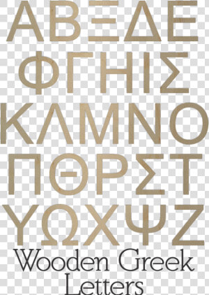 Wooden Greek Letters   Poster  HD Png Download