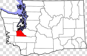 Map Of Washington Highlighting Thurston County   Washington County Map Blank  HD Png Download