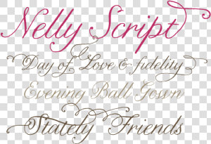 Calligraphy Font Nelly  HD Png Download