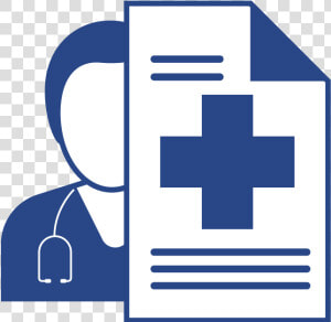 Icon Of Clinician With Piece Of Paper With The Medical  HD Png Download