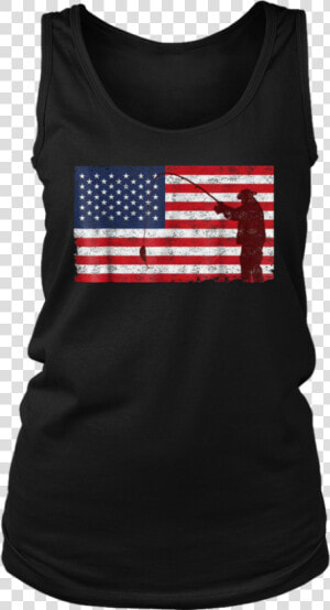 Vintage Distressed American Flag Fishing Pole T shirt   Fishing Pole With American Flag  HD Png Download