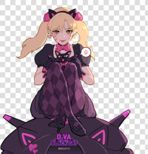  overwatch  dva   Dva Black Cat Overwatch Transparent  HD Png Download