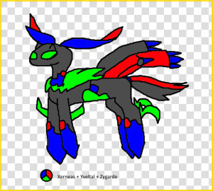 Xerneas Yveltal Zygarde Fusion  HD Png Download