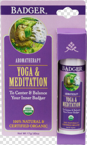 Badger Balm Yoga  amp  Meditation Balm   634084480436  HD Png Download