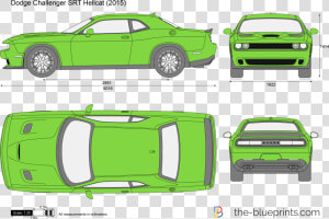 Dodge Challenger Srt Hellcat Blueprint   Png Download   Chevrolet Camaro 2018 Blueprint  Transparent Png