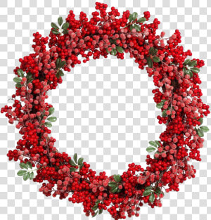 Decoration pink Peppercorn holly ilex Verticillataamerican   Christmas Wreath Png Transparent  Png Download