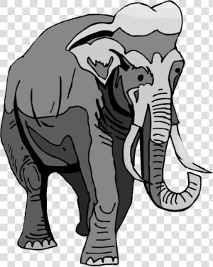 Elephant Clipart Wild Animal   Indian Elephant  HD Png Download