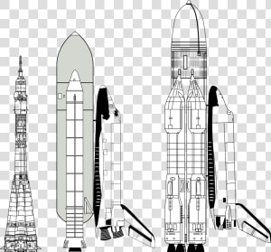 Drawing Spaces Space Craft   Buran Shuttle  HD Png Download