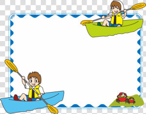 Kayak Frame   Kayak Clip Art Frame  HD Png Download