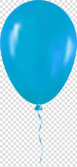 Light Blue Balloon Png Clip Art   Transparent Background Single Balloon Png  Png Download