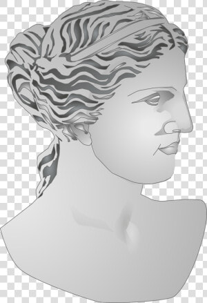 Roman Statue Profile   Statue Ancient Rome Venus  HD Png Download