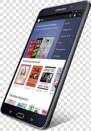 Will The New Co Branded Galaxy Tab 4 Nook Do Well In   7 Samsung Galaxy Tablet New  HD Png Download