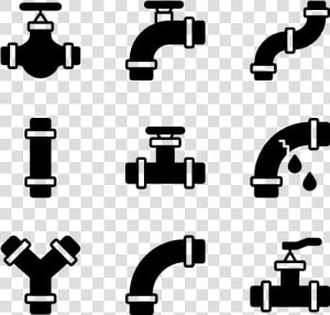 Pipes And Water Flow   Plumbing Pipe Vector Png  Transparent Png