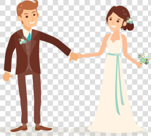 Cartoon Wedding Couple Png Clipart   Png Download   Clipart Png Wedding Clipart  Transparent Png