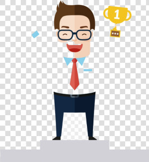 Success Professional Clipart Successful Person Transparent   Success Cartoon Png  Png Download