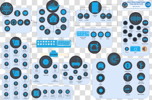 Smart Home Diagram   Smart Home Icon  HD Png Download