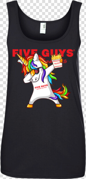 Dabbing Unicorn Loves Five Guys   Monster Energy T Shirt Women  39 s  HD Png Download