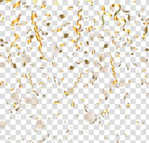 Transparent Confetti Clipart Black And White   Gold Transparent Confetti Png  Png Download