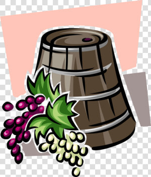 Vector Illustration Of Winery Wine Barrel Cask Or Tun   Ciencia De Los Alimentos Puntos  HD Png Download