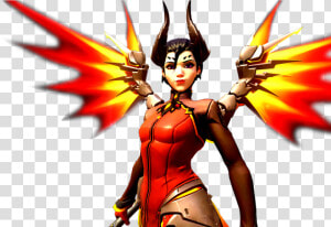 Transparent Devil Png   Overwatch Mercy Devil Png  Png Download