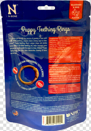 N Bone® Puppy Teething Rings Grain Free Blueberry  amp    Box  HD Png Download