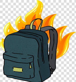 Transparent Burning Money Png   Burning Backpack  Png Download