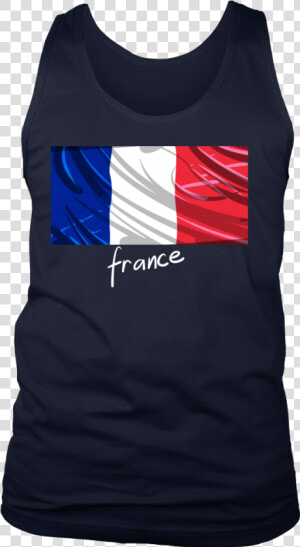 France Graphic Patriotic Vintage Flag Men S Tank   T shirt  HD Png Download