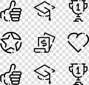 Linear Life Goals   Thumbs Up Line Icon  HD Png Download