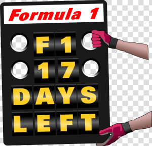 Racing Pit Board   Formula 1 Pit Board  HD Png Download