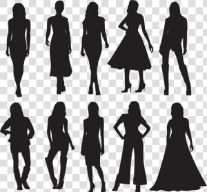 Silhouette Model Fashion   Fashion Model Silhouette Png  Transparent Png