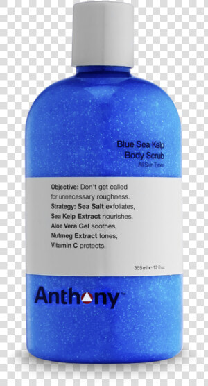 Anthony Blue Sea Kelp Body Scrub   Shower Gel  HD Png Download