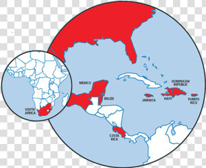 Map   Haiti And Costa Rica Map  HD Png Download