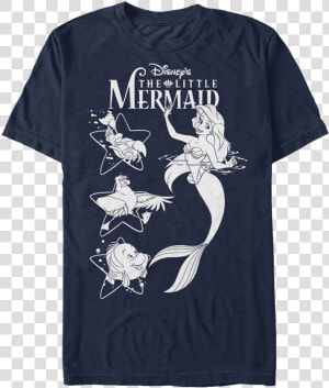 Ariel And Friends Little Mermaid T shirt   Little Mermaid  HD Png Download