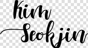 Font Kim Seokjin   Seokjin Font  HD Png Download