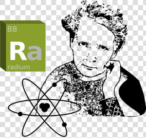 Atom 2022632 640   Maria Curie Sklodowska Radium  HD Png Download