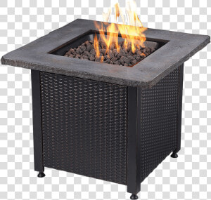 Endless Summer Lp Gas Outdoor Fire Table With Faux   Tdc Outdoor Gas Fire Pit  HD Png Download