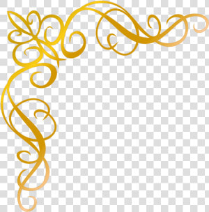 Clip Art Arabesco Ouro Png   Arabesco Canto Dourado Png  Transparent Png