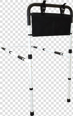 Secure® Adjustable Bed Rail With Floor Support With   Ladder Golf  HD Png Download