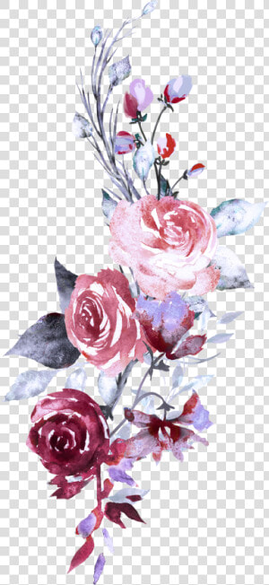 Flowers Aquarelle  HD Png Download