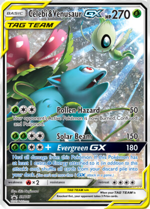 Celebi And Venusaur Gx  HD Png Download