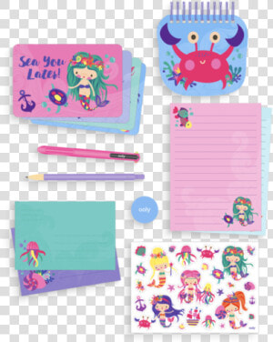 Magical Mermaids Stationary Kit Data Rimg Lazy   Ooly Stationery Kit  HD Png Download