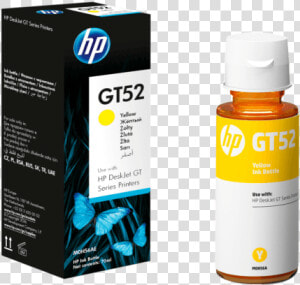 Hp Gt52 Yellow Original Ink Bottle M0h56aa  HD Png Download