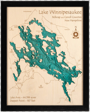 Lake Winnipesaukee Map Pdf  HD Png Download